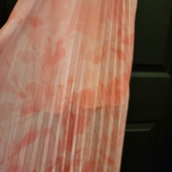 Ted Baker 'Mirelia' Cross Front Pleated Midi Dress - Coral - Picture 10 of 16